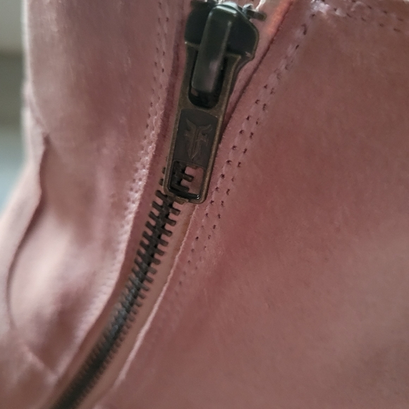 🌟 AUTHENTIC ✨️ NEW Frye Suede Billy Short Boots Dusty Rose Pink 👢 Size 10 - Picture 10 of 16